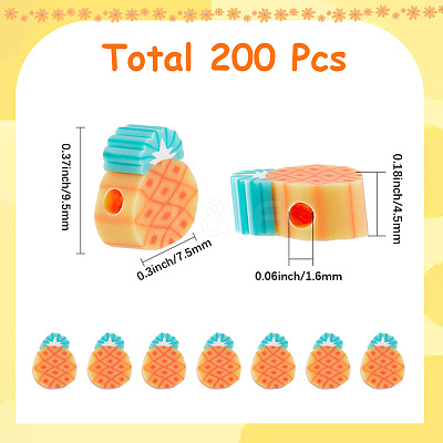 2 Sets Handmade Polymer Clay Beads CLAY-SC0002-40-1
