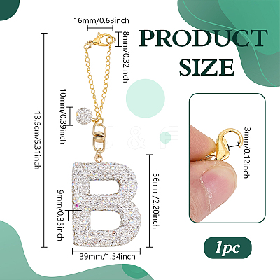 Polymer Clay Rhinestone Beads Penedant Decoration HJEW-PH02048-02-1