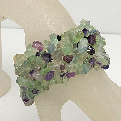 Gemstone Chip Bracelets B002-1