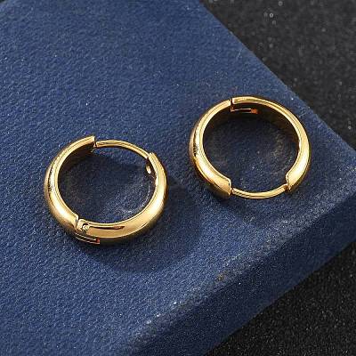 201 Stainless Steel Hoop Earrings EJEW-P304-15C-G-1
