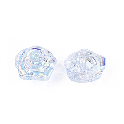 Electroplate Transparent Glass Beads Strands EGLA-N056-02A-07-1