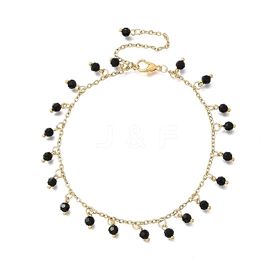 2Pcs 304 Stainless Steel Anklets Sets AJEW-AN00721-1