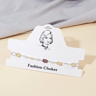 Cardboard Necklace Display Cards CDIS-FG0001-43-1