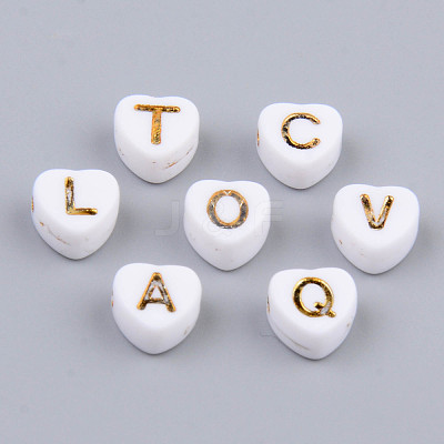 Electroplate Opaque Acrylic Beads X-MACR-S273-38-1