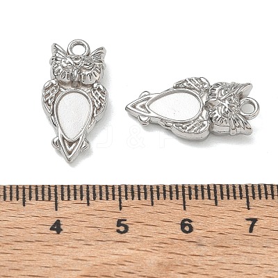304 Stainless Steel Pendant Cabochon Settings SA-CBAE5AC-12P-1