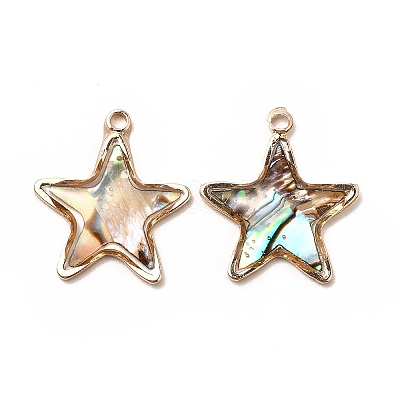 Brass Enamel Pendants KK-K252-10G-09-1