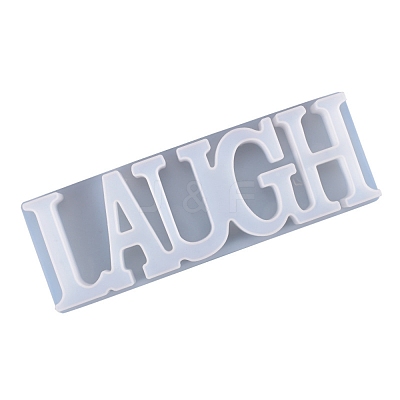DIY Word Laugh Silicone Molds DIY-K017-05-1