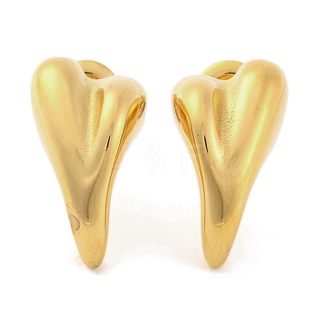 Ion Plating(IP) 304 Stainless Steel Stud Earrings for Women EJEW-N054-27G-1