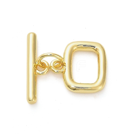 Brass Toggle Clasps KK-M314-07G-1