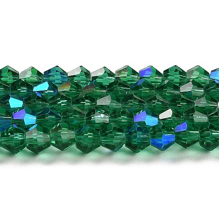 Transparent Electroplate Glass Beads Strands EGLA-A039-T2mm-L10-1