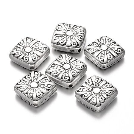 Carved Rhombus CCB Plastic Beads CCB-N002-05-1