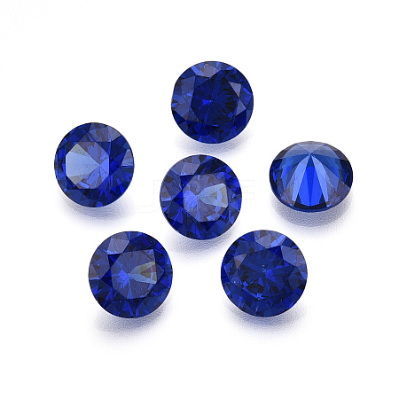 Diamond Shaped Cubic Zirconia Pointed Back Cabochons ZIRC-R004-10mm-06-1