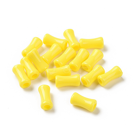 Opaque Acrylic Beads OACR-E015-01B-1