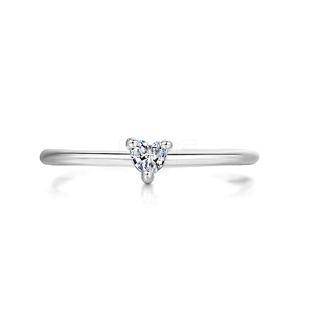Brass Micro Pave Cubic Zirconia Finger Rings for Women FS-WG4BC3F-06-1