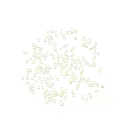 Handmade Luminous Glass Beads GLAA-WH0033-15C-1