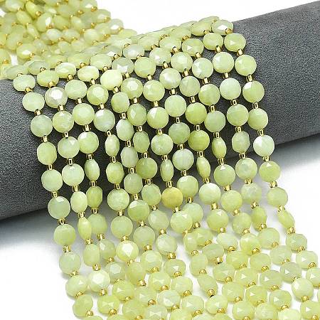 Natural Lemon Jade Beads Strands G-C116-A43-02-1