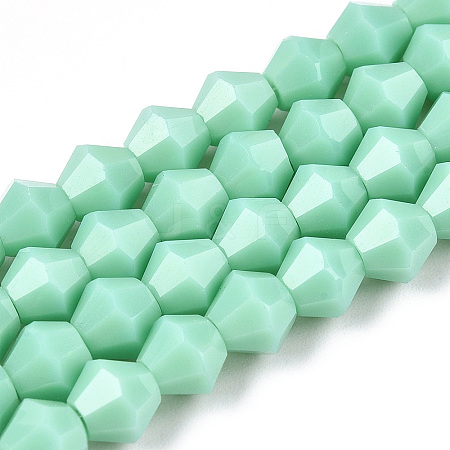 Opaque Solid Color Imitation Jade Glass Beads Strands LS-EGLA-A039-P6mm-D20-1