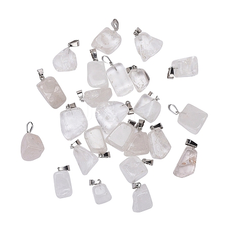 Natural Quartz Crystal Pendants G-CJ0001-33B-1