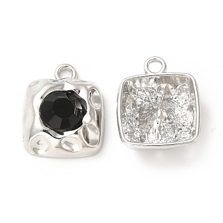 Rack Plating Alloy Glass Pendants FIND-G044-06P-02-1