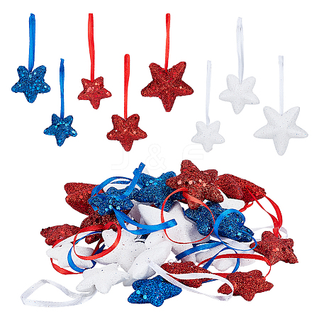 12Pcs Foam Pendant Decorations for Christmas Tree FIND-WH0126-153-1