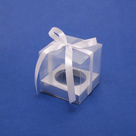 Square PVC Bakery Boxes CON-WH0085-41A-1