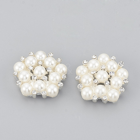 Alloy Rhinestone Flat Back Cabochons RB-S048-20S-1