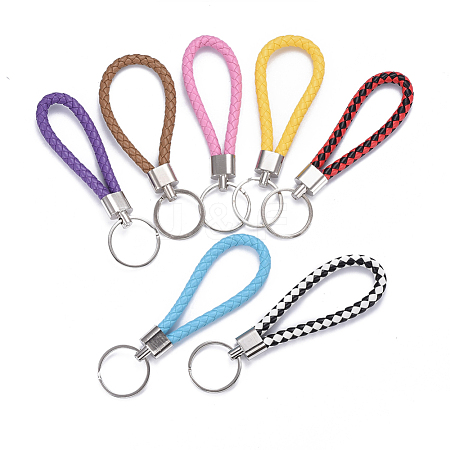 PU Leather Keychain Clasp Findings KEYC-I110-C01-1