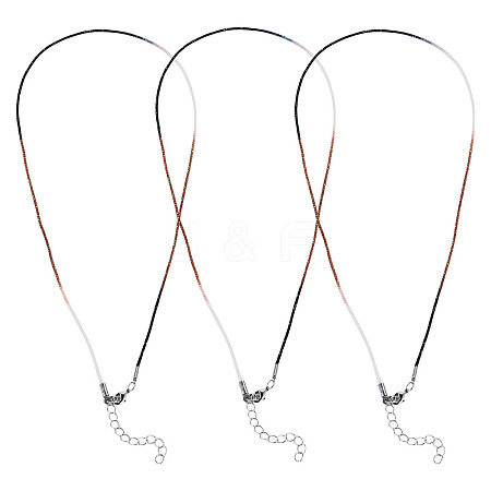 10Pcs Cotton & Metallic Cord Necklace Making NJEW-TAC0057-1