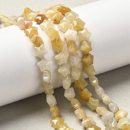 Natural Topaz Jade Beads Strands G-Z080-A20-8mm-1