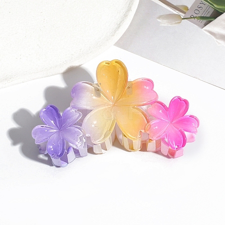 Resin Claw Hair Clips PW-WG39538-03-1