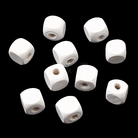 Spray Painted Wooden Beads WOOD-P021-01C-30-1