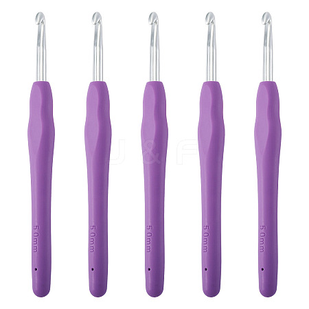 TPR Handle Aluminum Crochet Hook Needles TOOL-TA0001-13A-1