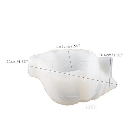 Silicone Conch Candle Holder Molds PW-WG72201-01-1