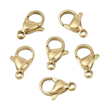304 Stainless Steel Lobster Claw Clasps STAS-D218-01G-06-1