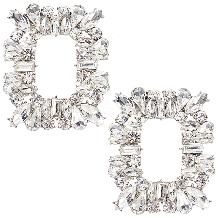 2Pcs Alloy Shoe Buckle Clips FIND-GF0002-79-1