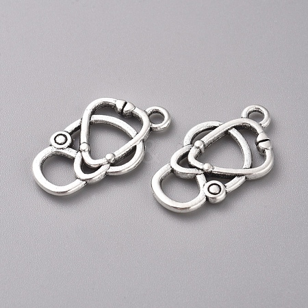 Tibetan Style Alloy Pendants TIBEP-WH0002-02AS-1