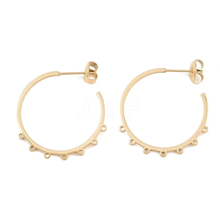 304 Stainless Steel Stud Earring Findings STAS-C182-01C-G-1