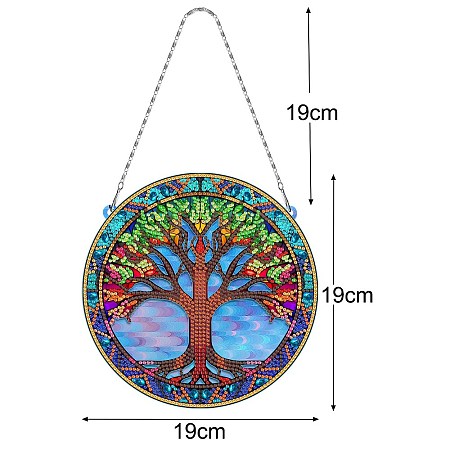 DIY Diamond Painting Hanging Pendants Decoration Kits PW-WG8D040-04-1