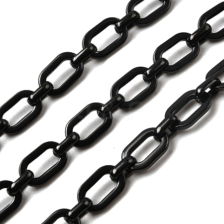 304 Stainless Steel Rectangle Link Chains CHS-S012-26B-A-1