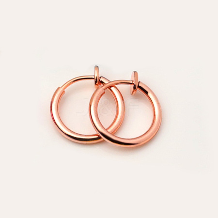 Brass Clip-on Earrings for Women WG23246-25-1