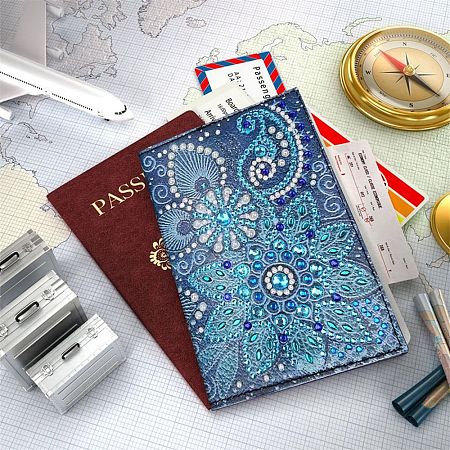 DIY Diamond Painting Passport Cover Kits DIAM-PW0010-39D-1
