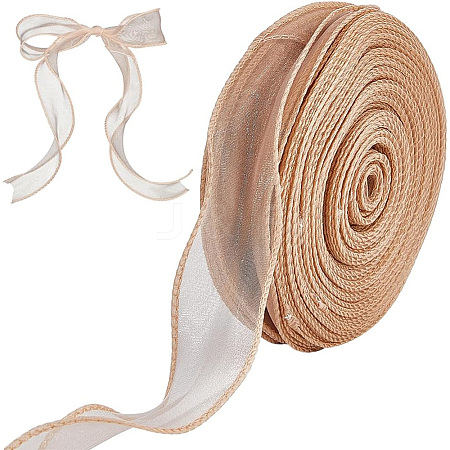 Polyester Organza Ribbons SRIB-WH20020-003A-02-1