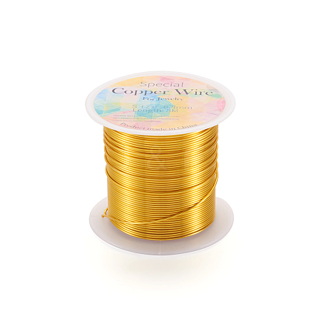 Round Copper Wire Copper Beading Wire for Jewelry Making YS-TAC0004-0.8mm-03-1