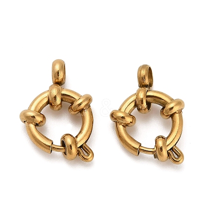 304 Stainless Steel Spring Ring Clasps STAS-K288-03A-G-1