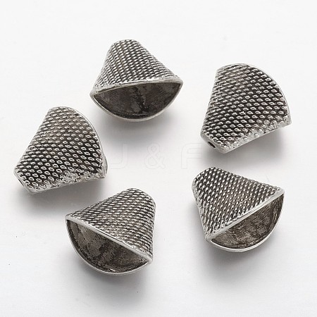 Tibetan Style Alloy Bead Cones PALLOY-F133-21AS-1