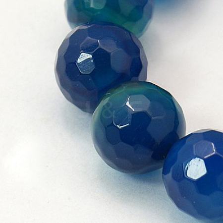 Natural Agate Beads Strands X-G-E054-8mm-14-1