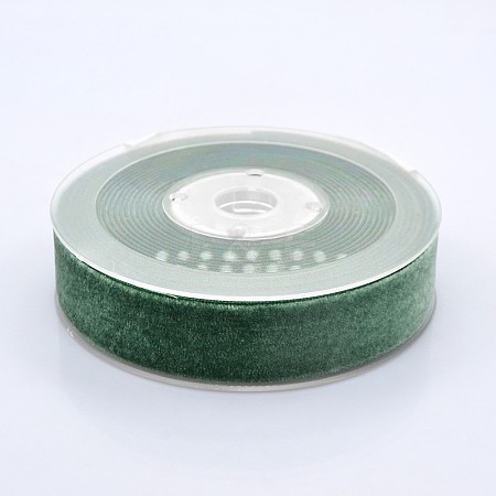 Polyester Velvet Ribbon for Gift Packing and Festival Decoration SRIB-M001-23mm-587-1