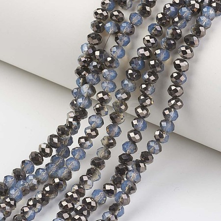 Electroplate Glass Beads Strands EGLA-A034-J2mm-P05-1