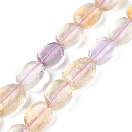 Natural Ametrine Beads Strands G-B125-K01-01-1