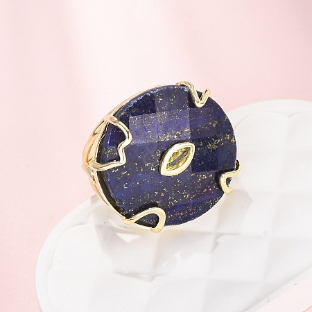 Natural Lapis Lazuli Cuff Rings GG-CBA5FCC-02G-10-1